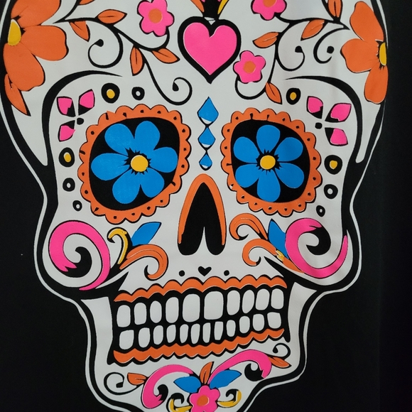 SUGAR SKULL print medium-sized  shirt - Picture 6 of 6